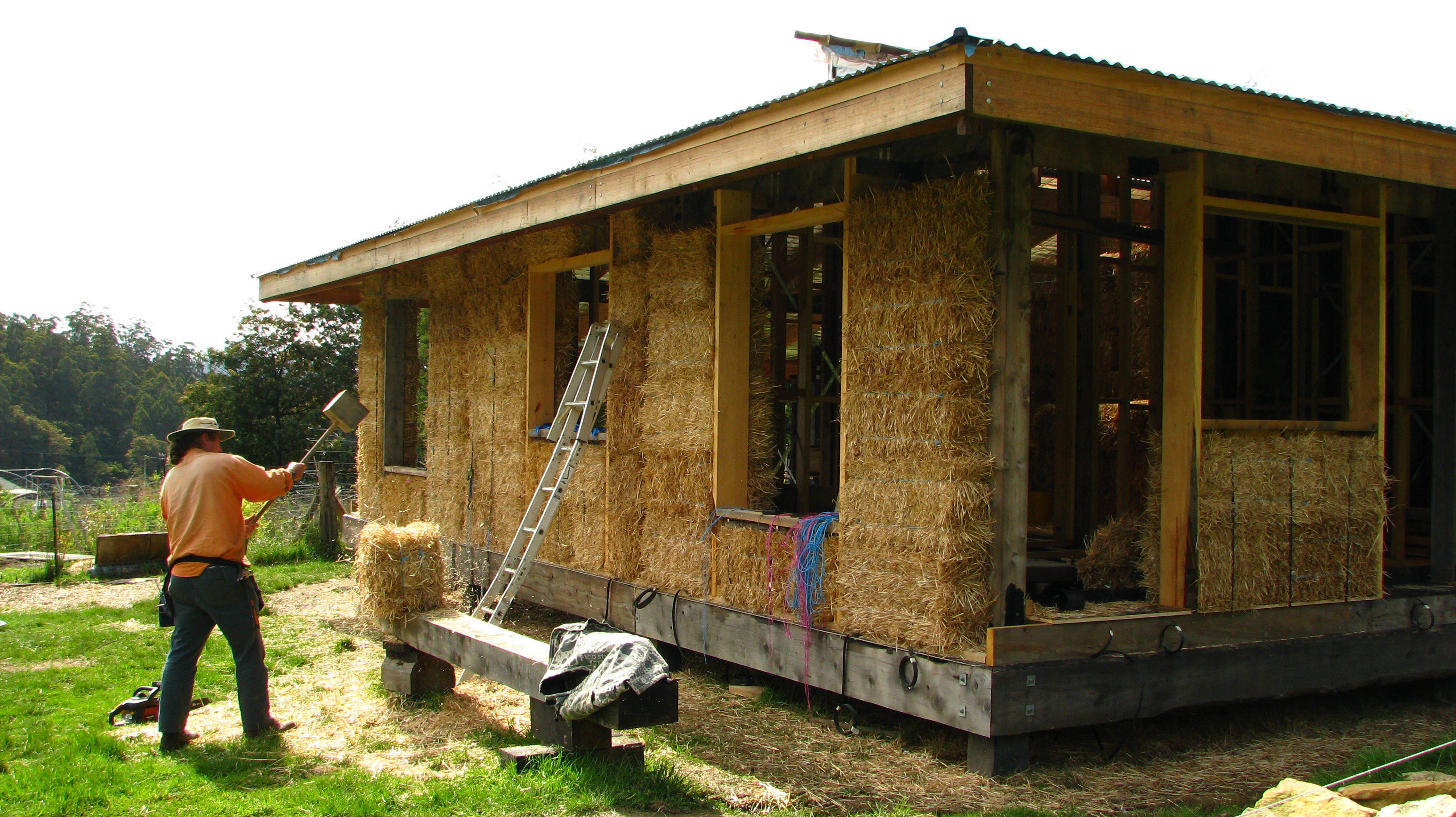 Tamping bales