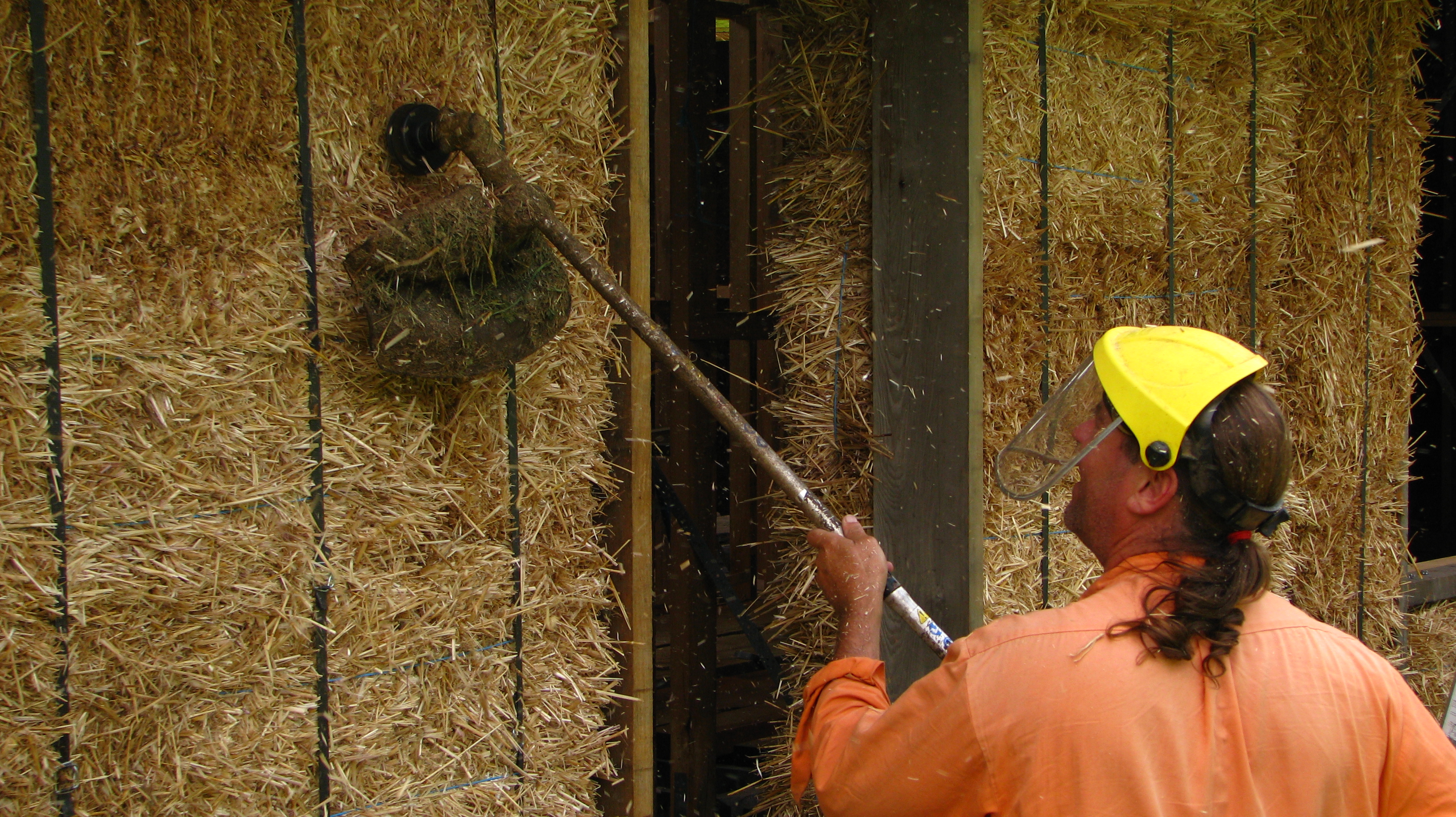 Whippersnipping the bales