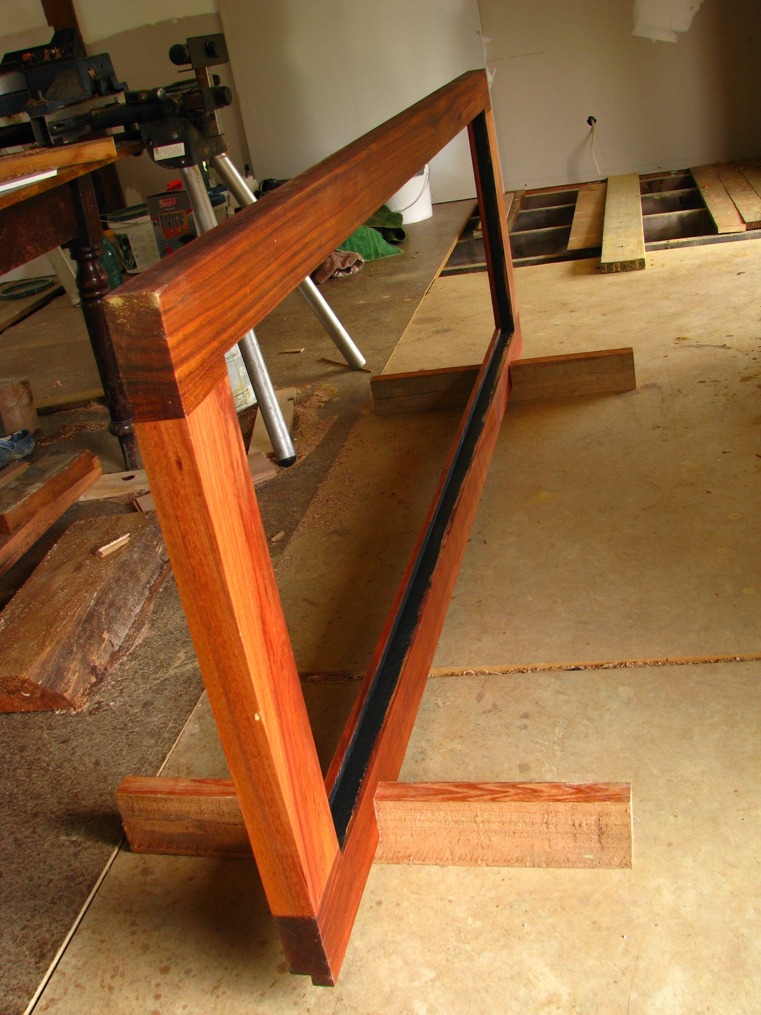 A blackwood door in progress