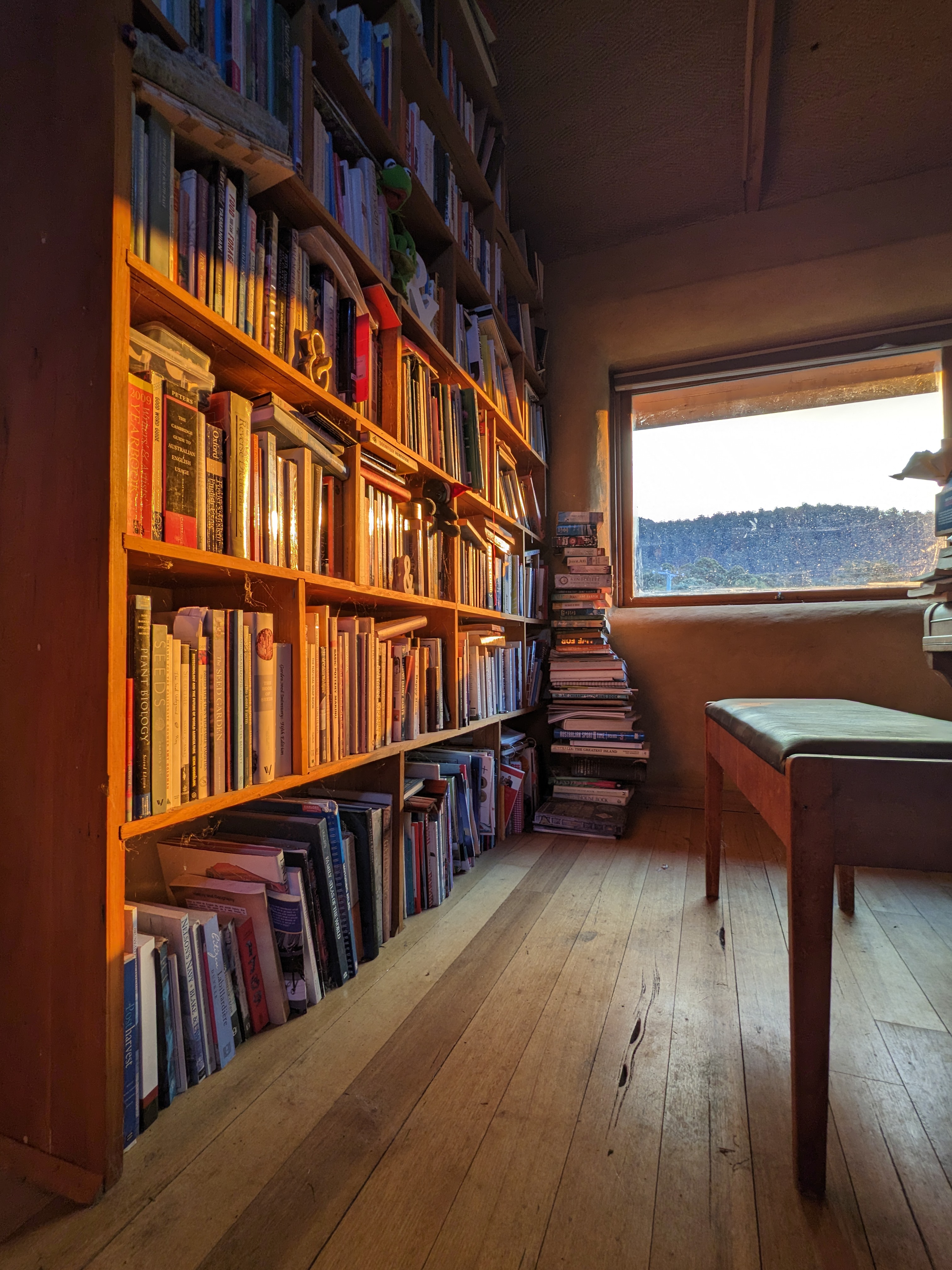 Floor to ceiling bookshelf