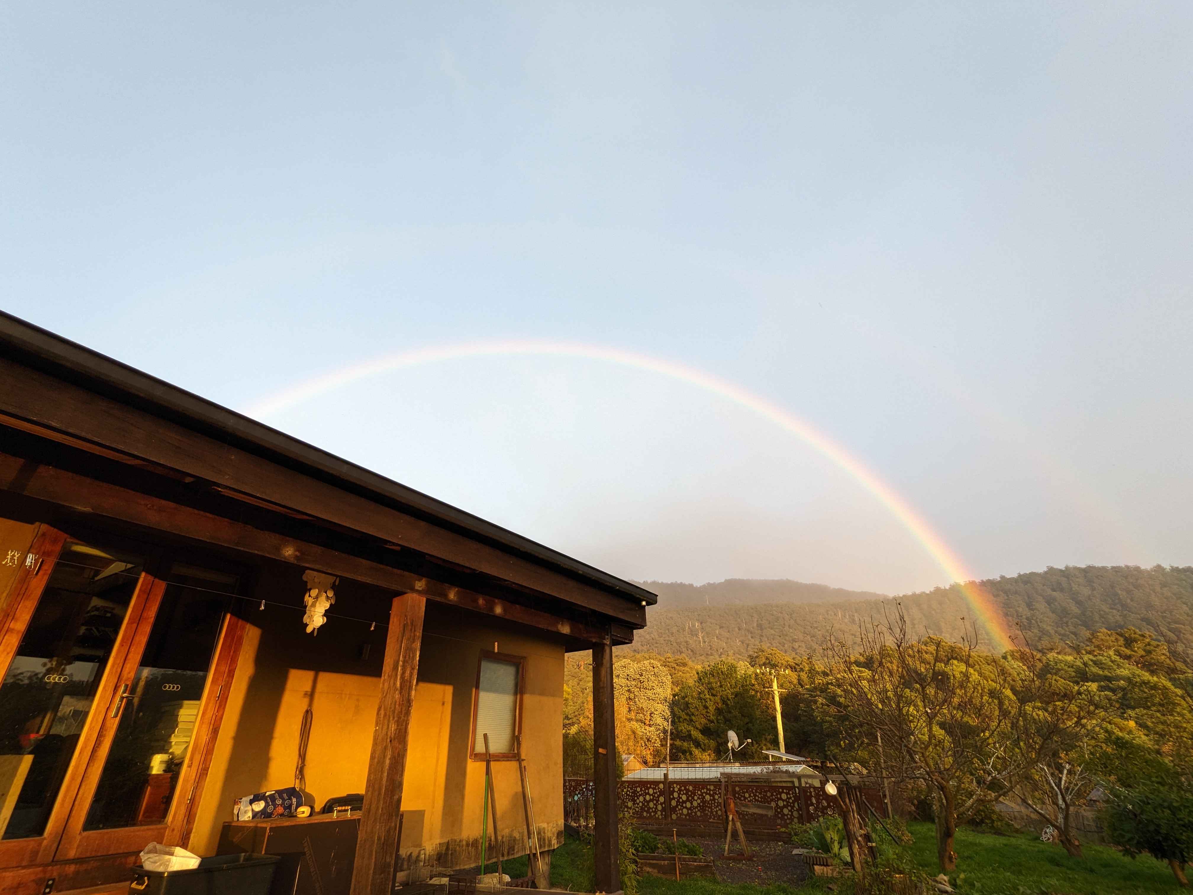 Tassie putting on a light show